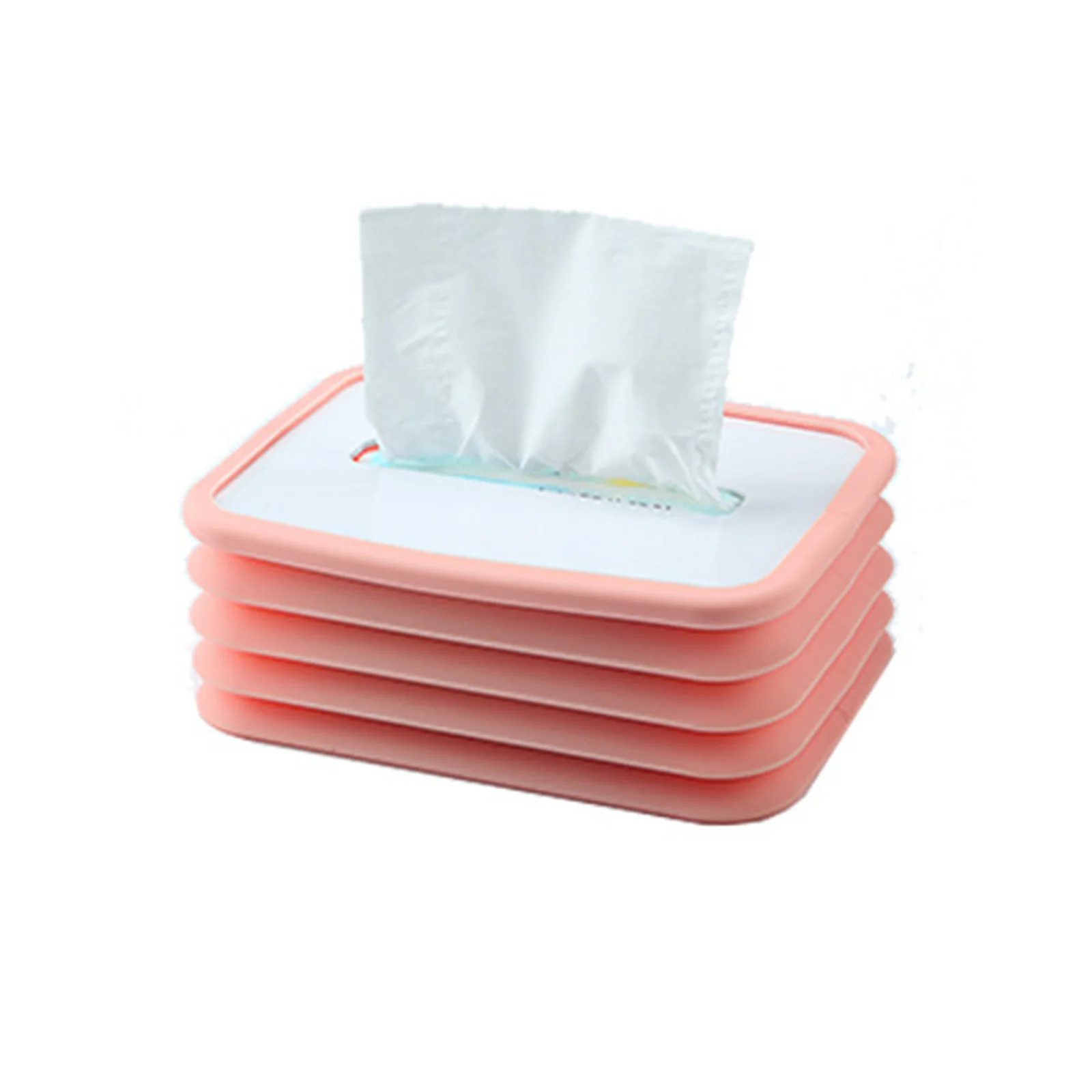 

Scalable Tissue Holder Dispenser Silicone Elastic Lifting Tissue Box Make Taking Tissue Paper More Easier for Home Car DRSA889