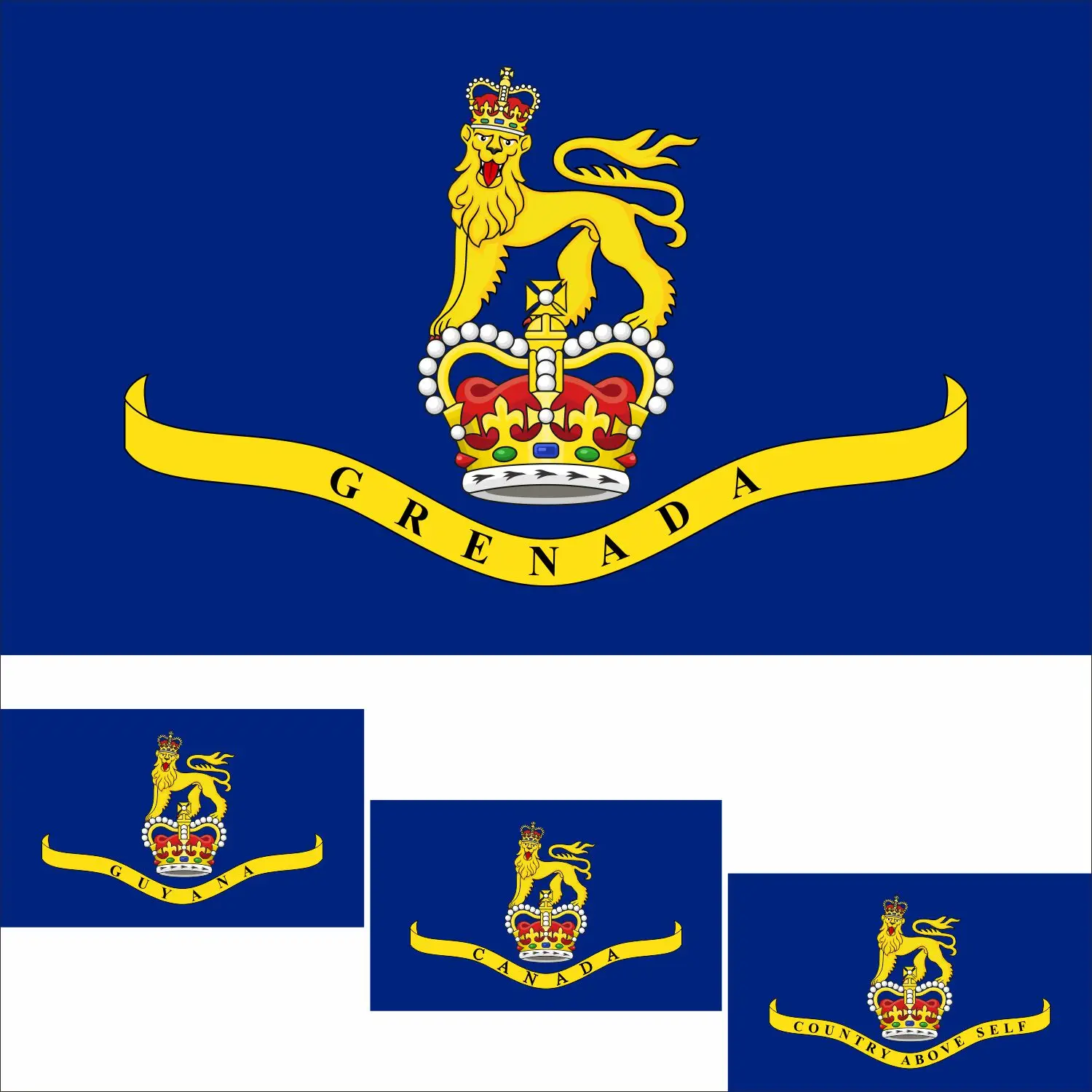 Гренада флаг Governor Гайана Канада 1952 Сент-Китс и Нерис Сент-Кристофер 1980 Британский