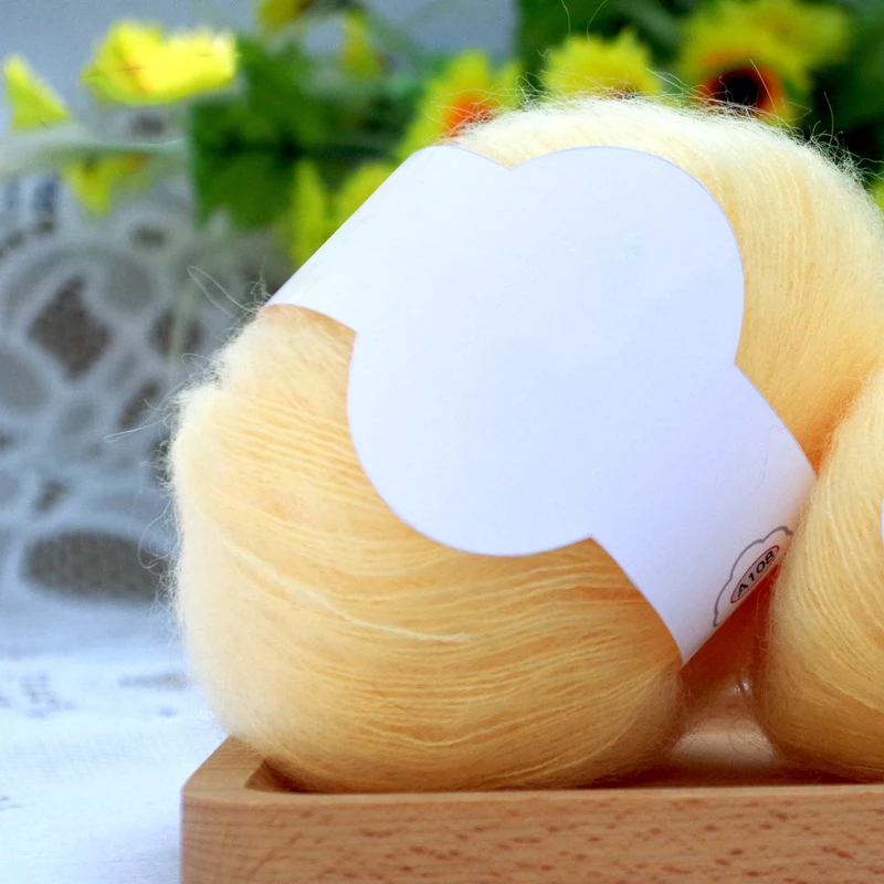 Супертонкая мягкая мохеровая пряжа 25 г плюшевая искусственная нить шаль для