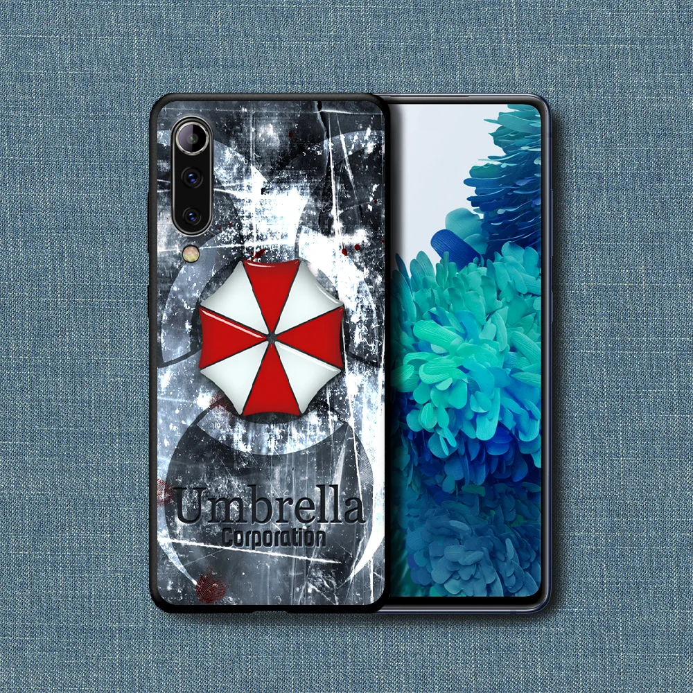 

Umbrella Corporation Phone Case For Xiaomi Mi Note 10 A3 9 MAX 3 A2 8 9 Lite Pro Ultra black Shell 3D Cell Pretty Etui Silicone