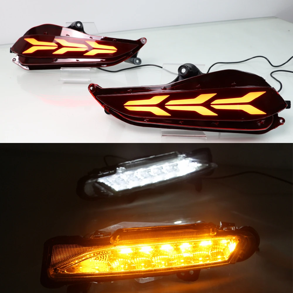 CSCSNL 2 шт. светодиодный DRL Дневной светильник заднего бампера тормозной чудесный