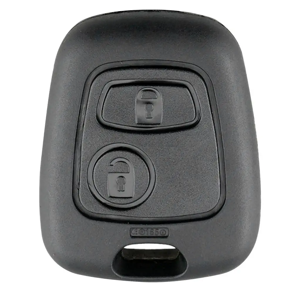 

2 Buttons Remote Auto Car Key Fob Auto Case Blank Key Shell Case Replacementfor Peugeot 206 Car Accessories