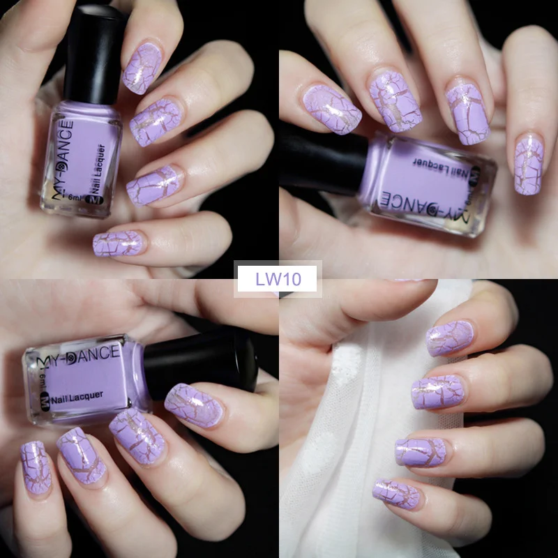 

New 6ml Cracking Nail Polish Non-peelable Nail Polish for Manicure Pedicure SCI88