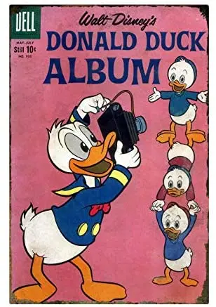 

Cartoon Tin Sign Donald Duck Album Poster Vintage Metal Sign Bar Club Family Man Cave Wall Mount 8x12 Inches