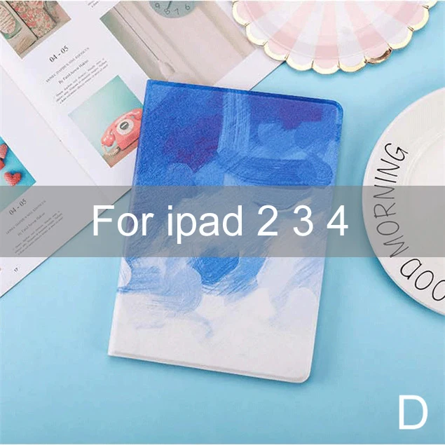 For ipad 2 3 4 Essidi картина Тонкий чехол для IPad 2, 3, 4 5 6 китайский стиль PU Кожаный противоударный чехол для IPad 2, 3, 4 5 6 умный рукав - Цвет: For ipad 2 3 4