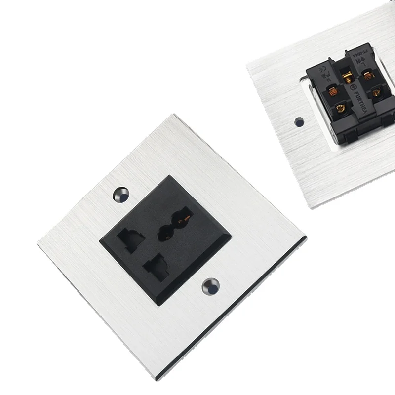 

1Pcs Aluminum Alloy Universal Wall Socket HiFi Audio Power Filter AU&EU&US&UK Plug