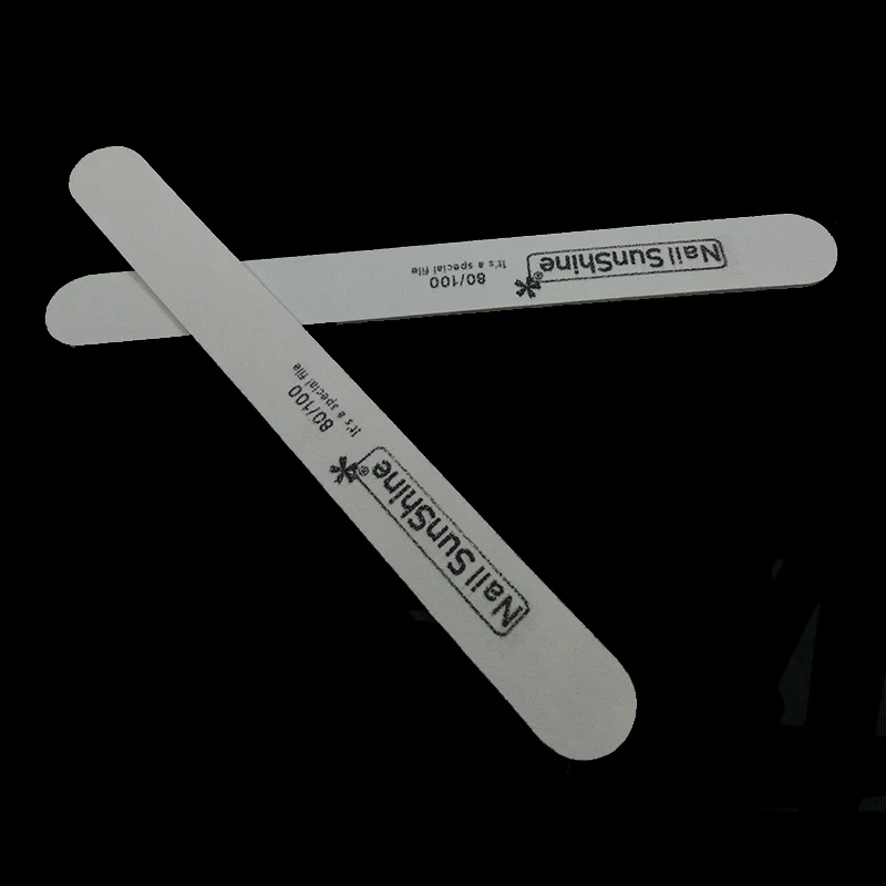 50 шт./лот крепкая Толстая древесина одноразовая пилка для ногтей 80/100 Лима