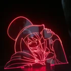 Синяя светодиодная лампа 3D с изображением Мефисто, декоративный ночник в стиле аниме для спальни, подарок на день рождения, акрилосветодиодный светодиодный ночсветильник, Прямая поставка