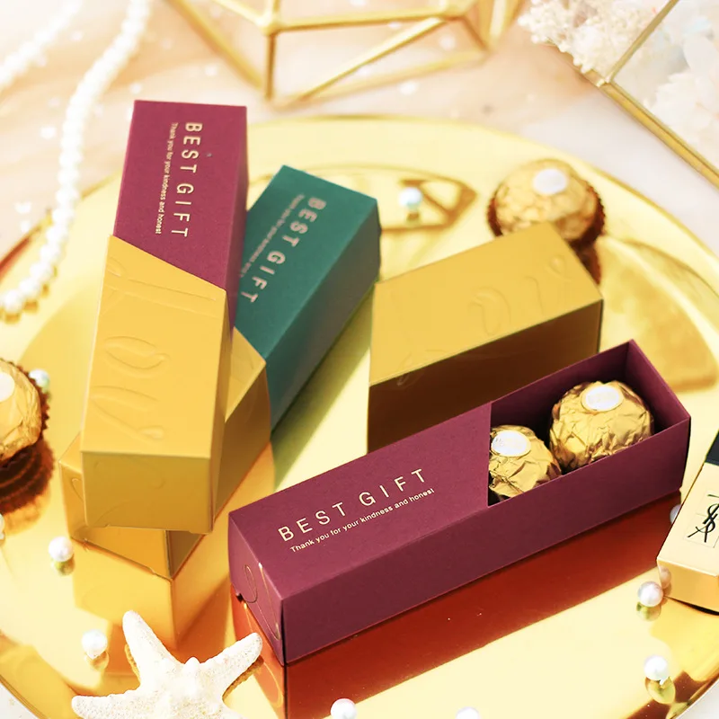 Новая креативная коробка конфет в форме помады Подарочная для свадебных