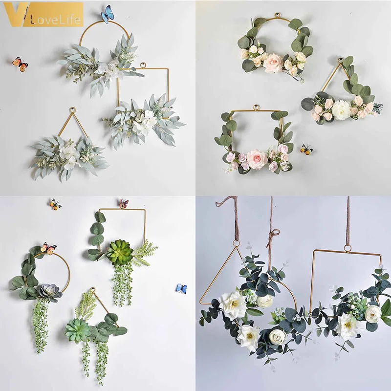 Цветочная Гирлянда деревенский венок Винтаж принадлежности для украшения