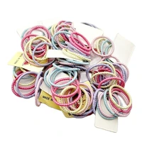 100pcs colors girls baby hair ring rope headwear scrunchies elastic hair band kids accessories tie out diameter 2 2cm