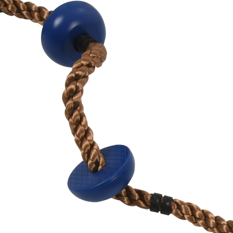 

Jungle Gym Climbing Rope With Platforms And Disc Swing Seat Fitness Swing Set Accessories Kids Swing Seat