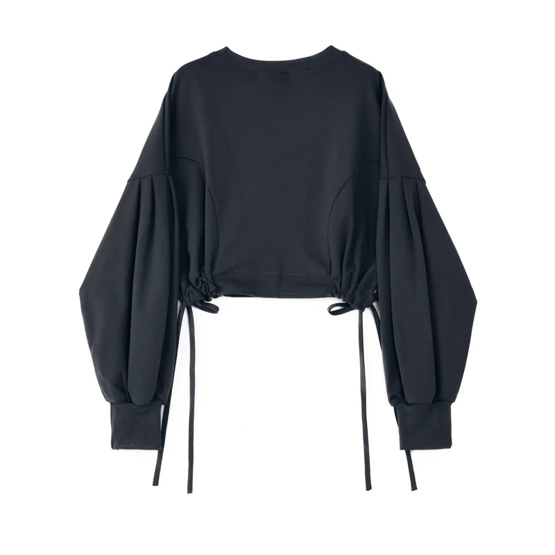 

Hoodie women leisure pullover 2020 Autumn Fashion Casual tops Streetwear Long Sleeve O-neck short harajuku sweatshirt women