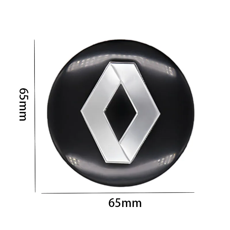 

4Pcs Wheel Center Hub Cover 65mm logo sticker, used for Renault-LOGO personalized modification sticker, wheel center sticker