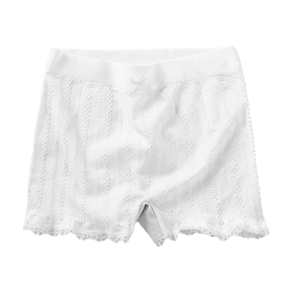 Шорты женские кружевные бесшовные однотонные пикантные безопасные короткие