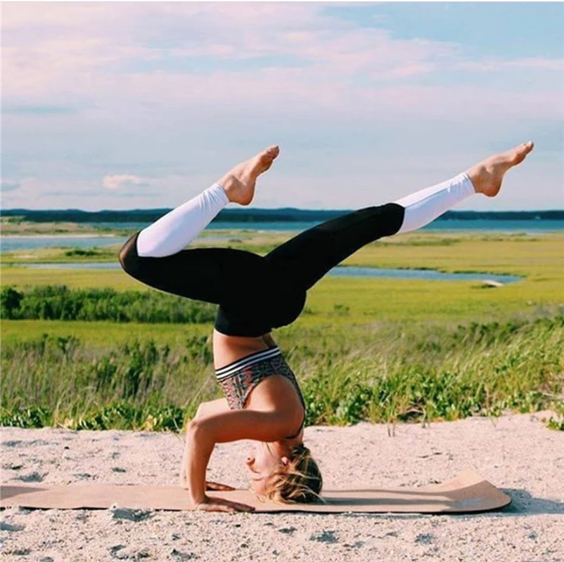 

Fashion Women fitness Leggings Net Yarn Splicing Color Female Pants Capri Breathable Mesh Sexy Ladies Leggings Jeggings