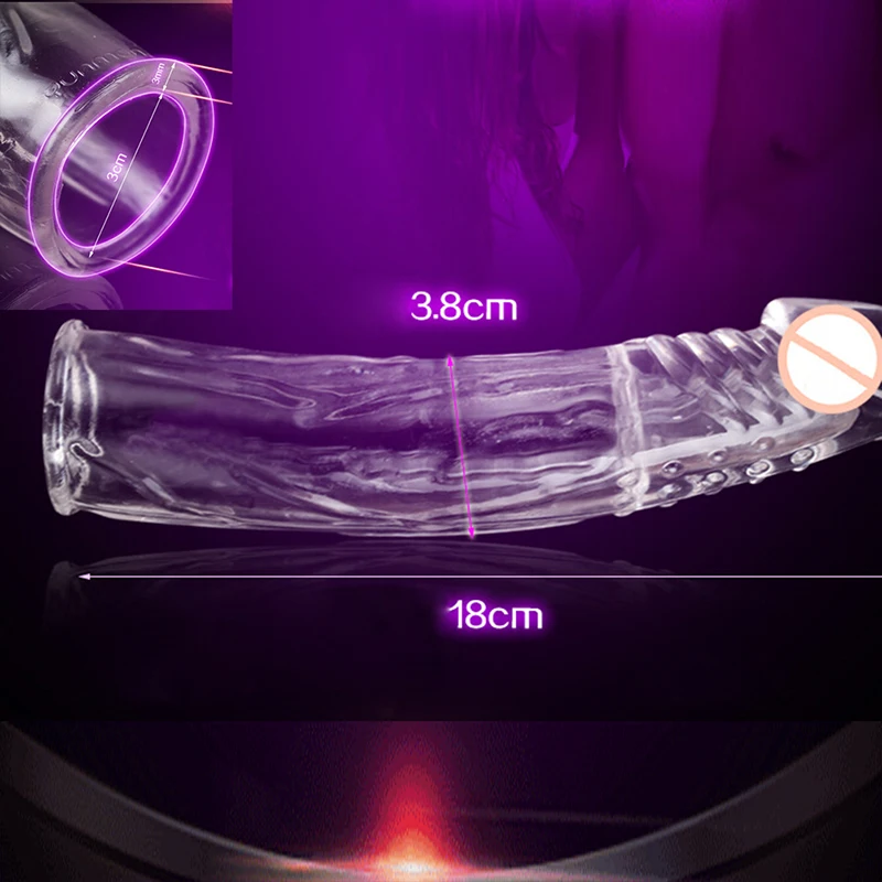 Мужской презерватив с рукавом для пениса увеличивающий объем мужской увеличения