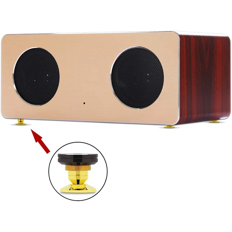 8 комплектов золотые акустические шипы стойки сабвуфер CD o усилитель Поворотная