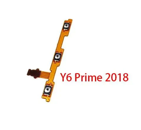 Y6 Prime 2018 10 шт./лот, включение/выключение питания, громкость ключ для боковой кнопки гибкого кабеля для huawei Y5 Y6 Y7 Pro Y9 Prime Запчасти для авто - Цвет: Y6 Prime 2018