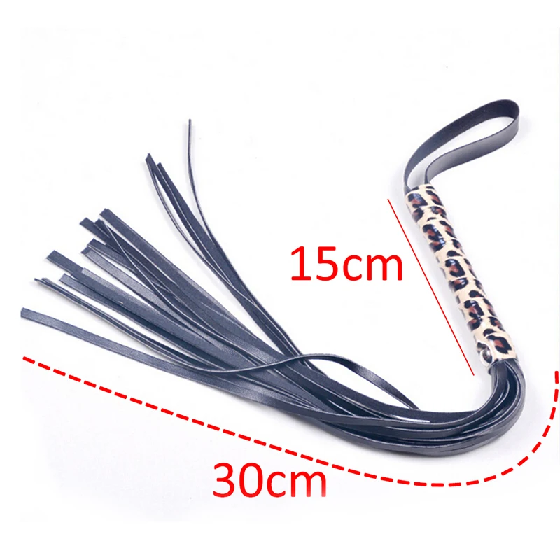 Леопардовая кожа фетиш плетка для шлепков весло Flogger секс игрушки пар