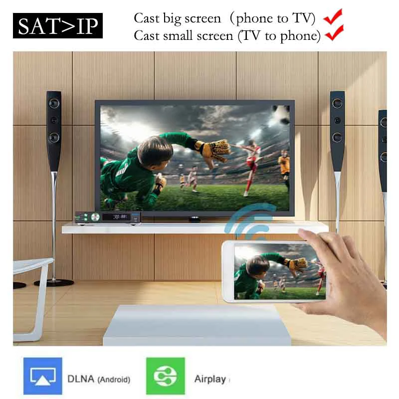 Новый ТВ-декодер GTMedia V8 Turbo DVB-S2/S2X DVB-T2 DVB-C Europe Испания Италия Португалия