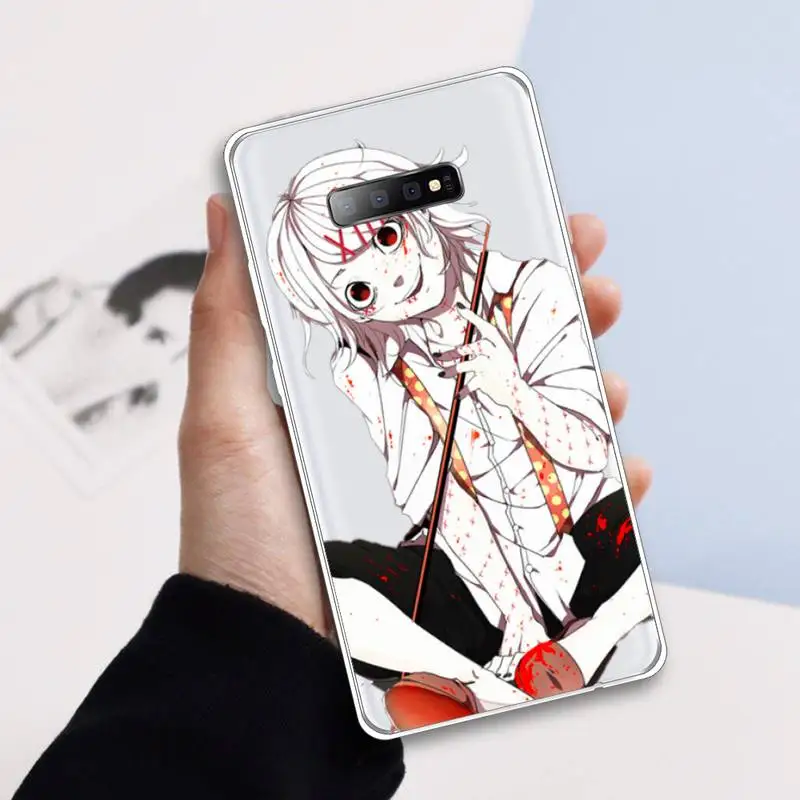 

anime JUUZOU SUZUYA Tokyo Ghouls Phone Case Transparent For Samsung Galaxy S A 5 7 8 9 2015 20 edge plus 10 e lite 2019