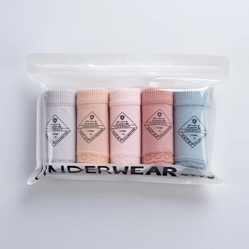 5 шт./лот высокое качество женские трусики из мягкого хлопка для девочек на