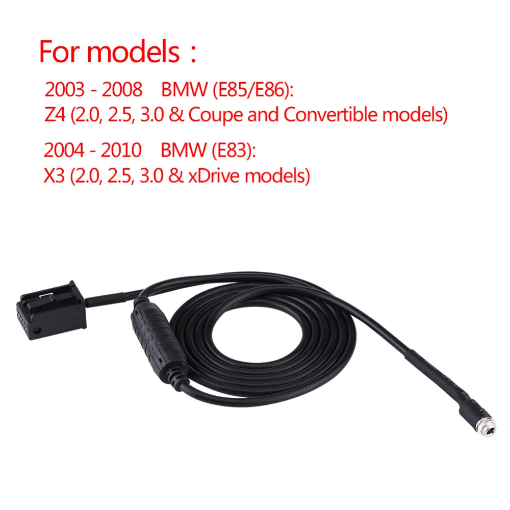 Автомобильный черный женский кабель для BMW E85 E86 Z4 CD X3 E83 12 Pin Line Для Ipod адаптер