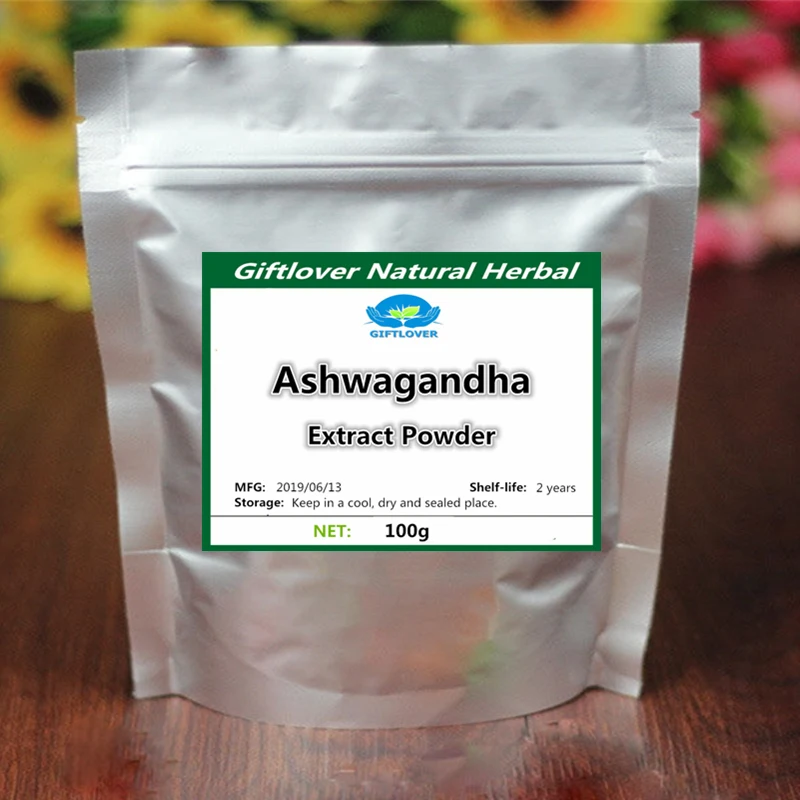 100% чистый порошок экстракта Ashwagandha 8% витанолиды Витания сомбарная индийский