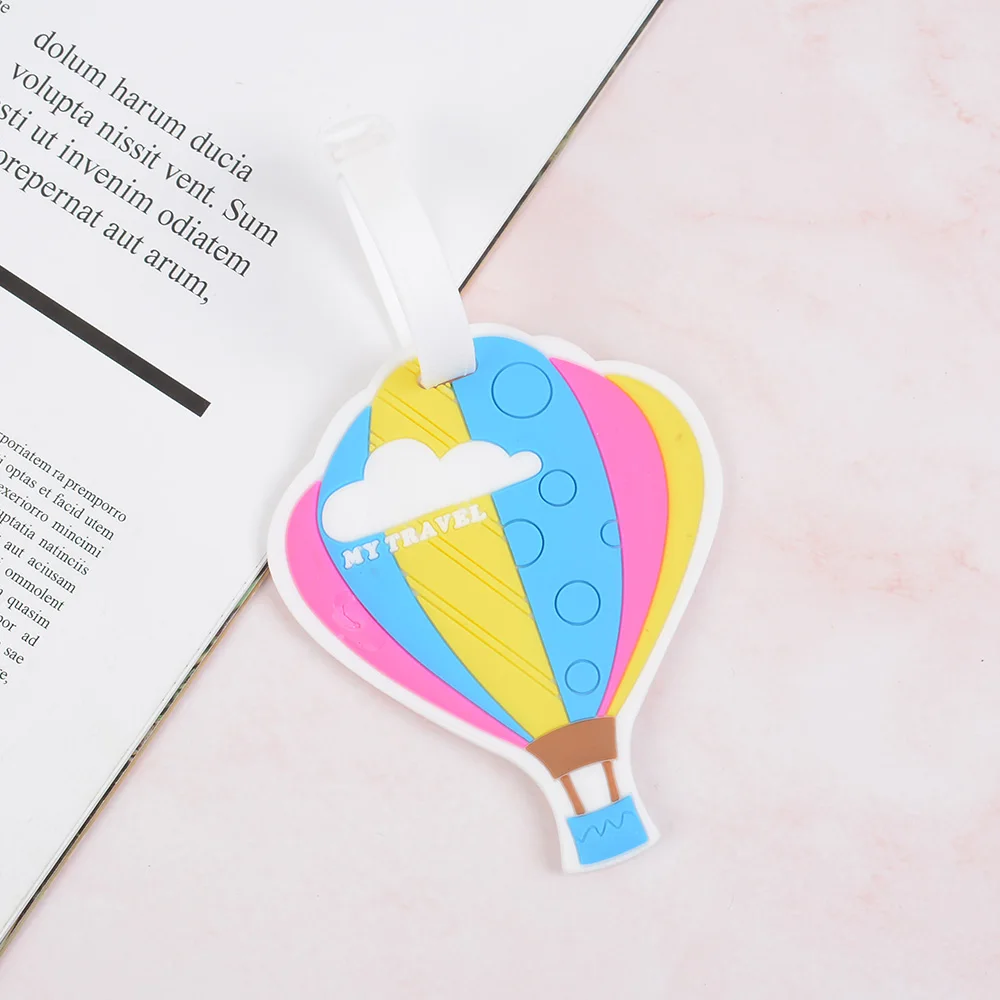 Креативный мультфильм воздушный шар Клей багажная бирка силиконовая на заказ