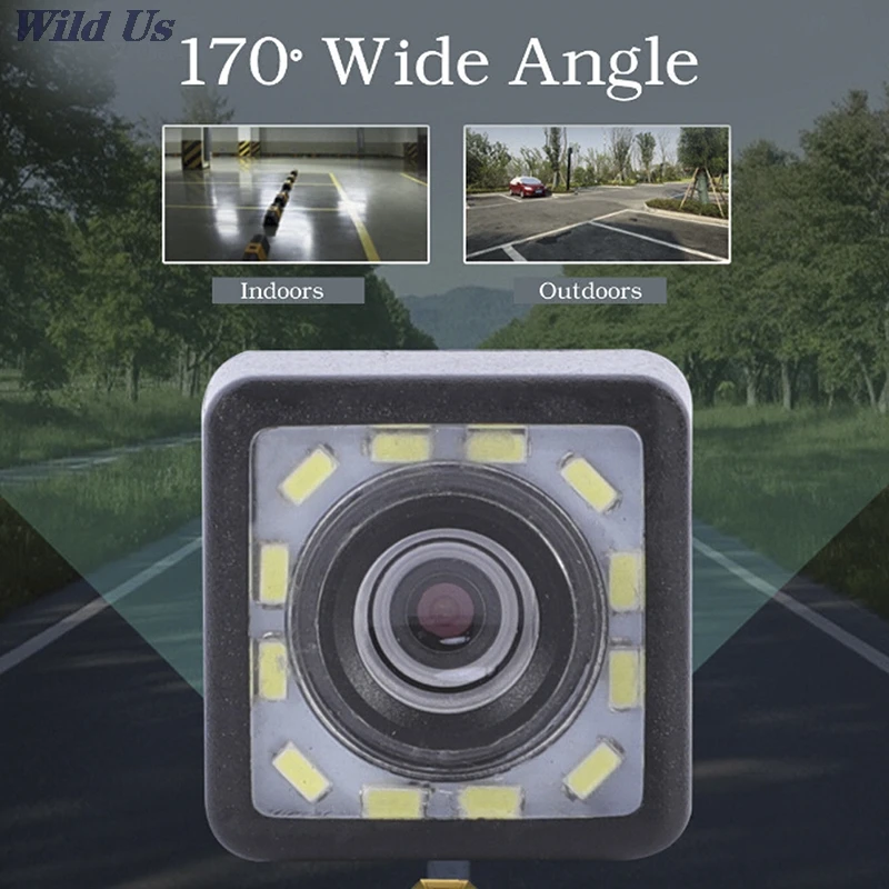 

1pc 12 LED Night Vision Car Rear View Camera Wide Angle HD Universal Auto Parking Reverse Backup camera