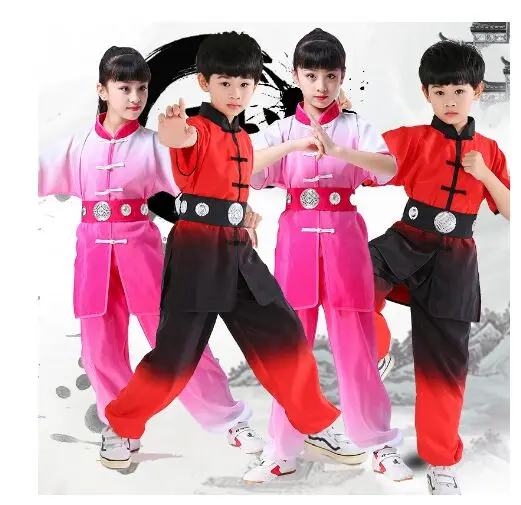 2019 Китайская одежда кунг-фу для мальчиков и девочек традиционная форма ушу