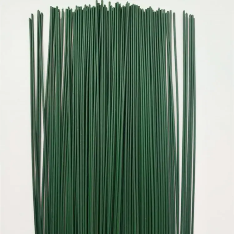 12 шт./лот Зеленый 60 см Пластиковый Цветочный стебли цветочный провод свадебный