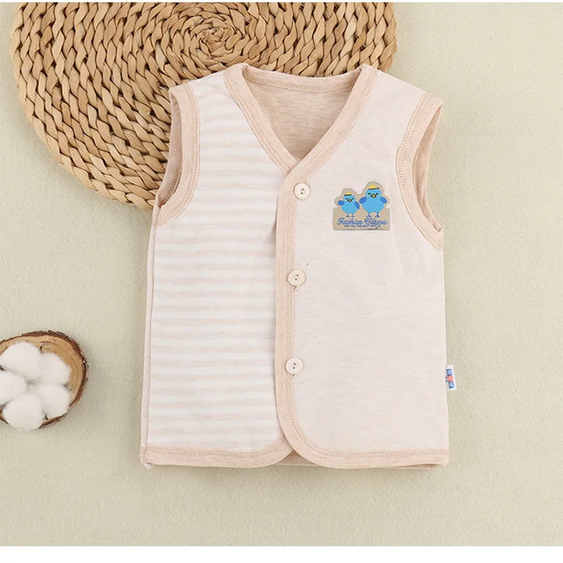 Весна Осень 2020 детская одежда жилет без рукавов в полоску для маленьких девочек и