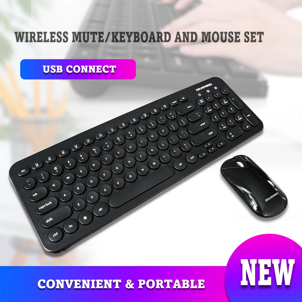 Беспроводная клавиатура для компьютера коврик ноутбука стильный мини