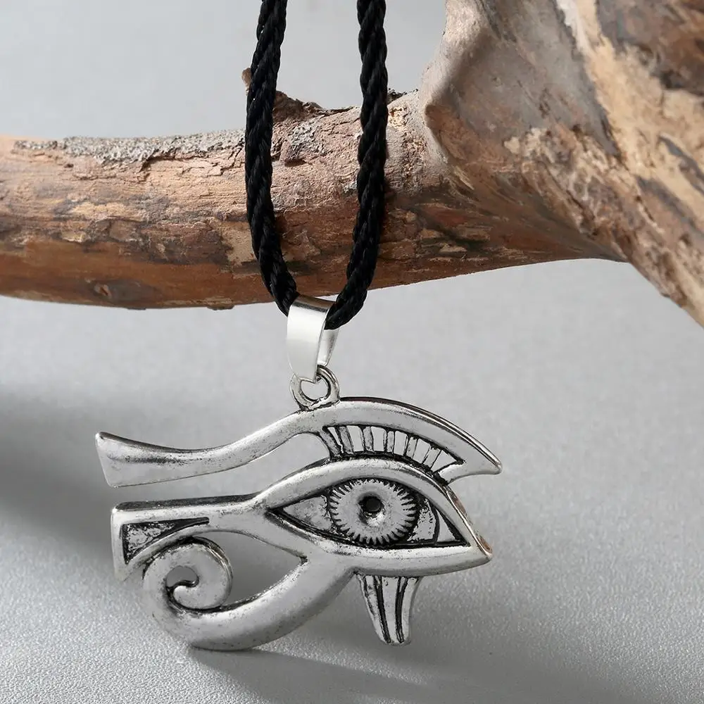 Мужской панк амулет QIAMNI в стиле древнего египетского глаза хора ожерелье с