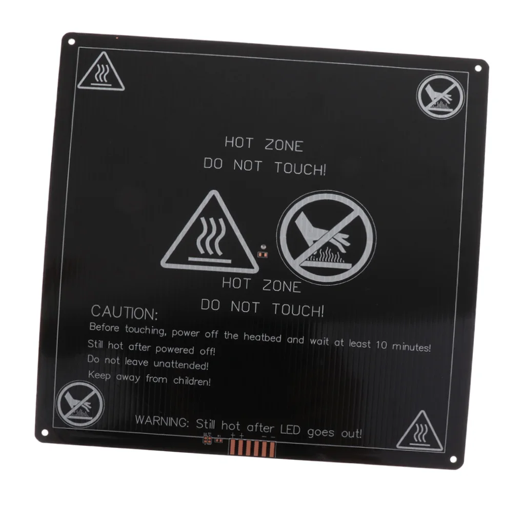 Подогреваемая кровать 220*220*3 мм алюминиевая печатная плата Heatbed 12v24v для MK3 3D