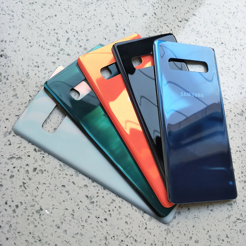 Оригинальное стекло Samsung Galaxy S10 + Plus задняя крышка батарейного отсека замена