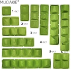 MUCIAKIE зеленый мешок для выращивания растений вертикальный крест настенный подвесной горшок для выращивания растений Карманный садовый мешок для цветов для дома посадка на балконе