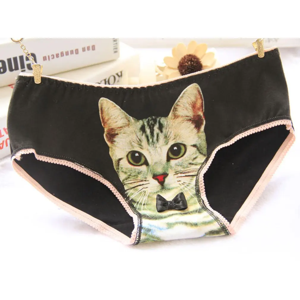 

Women's 3D Cat Pattern Briefs