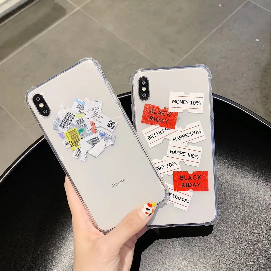 Новый простой модный крутой чехол для телефона с ярлыком штрих кодом iphone 11 pro MAX Xs