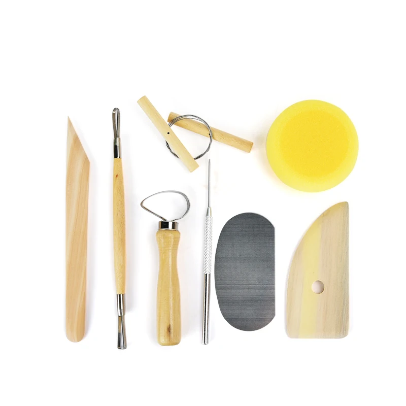 Оптовая продажа 8 шт набор Инструменты для гончарного дела керамики воск резьбы