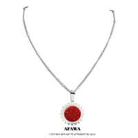 sun flower stainless steel crystal charm necklaces silver color small necklaces jewelry chaine acier inoxydable n4905s01