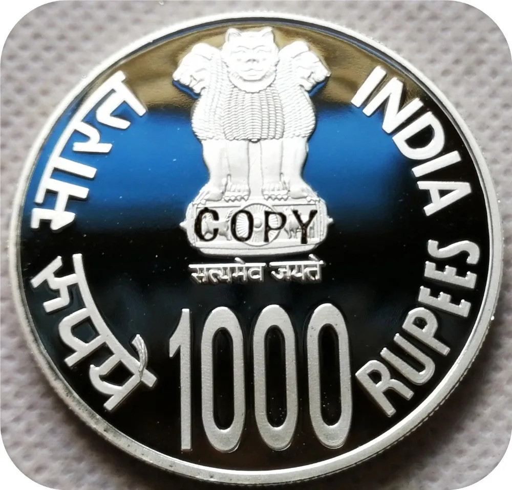 2010 2015 India 1000 Rupees copy coins commemorative coins-replica medal collectibles badge | Дом и сад