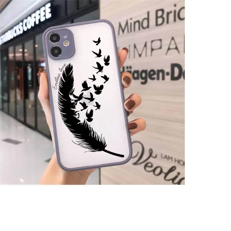 

Cute creative design pattern Phone Cases matte transparent For iphone 7 8 11 12 plus mini x xs xr pro max cover