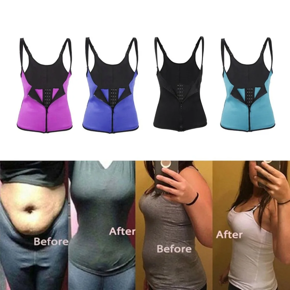 

Adjustable strap Waist Trainer Vest Corset Women Zipper Hook Body Shaper Waist Cincher Tummy Control Slimming Shapewear Hot &2