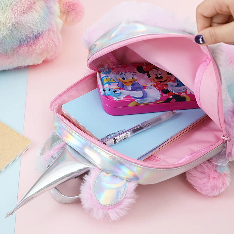 

Unicorn Plush Backpacks Bags Soft Mini Bag Kids Schoolbag Brigade Artificial Fur Small Backpack For Children