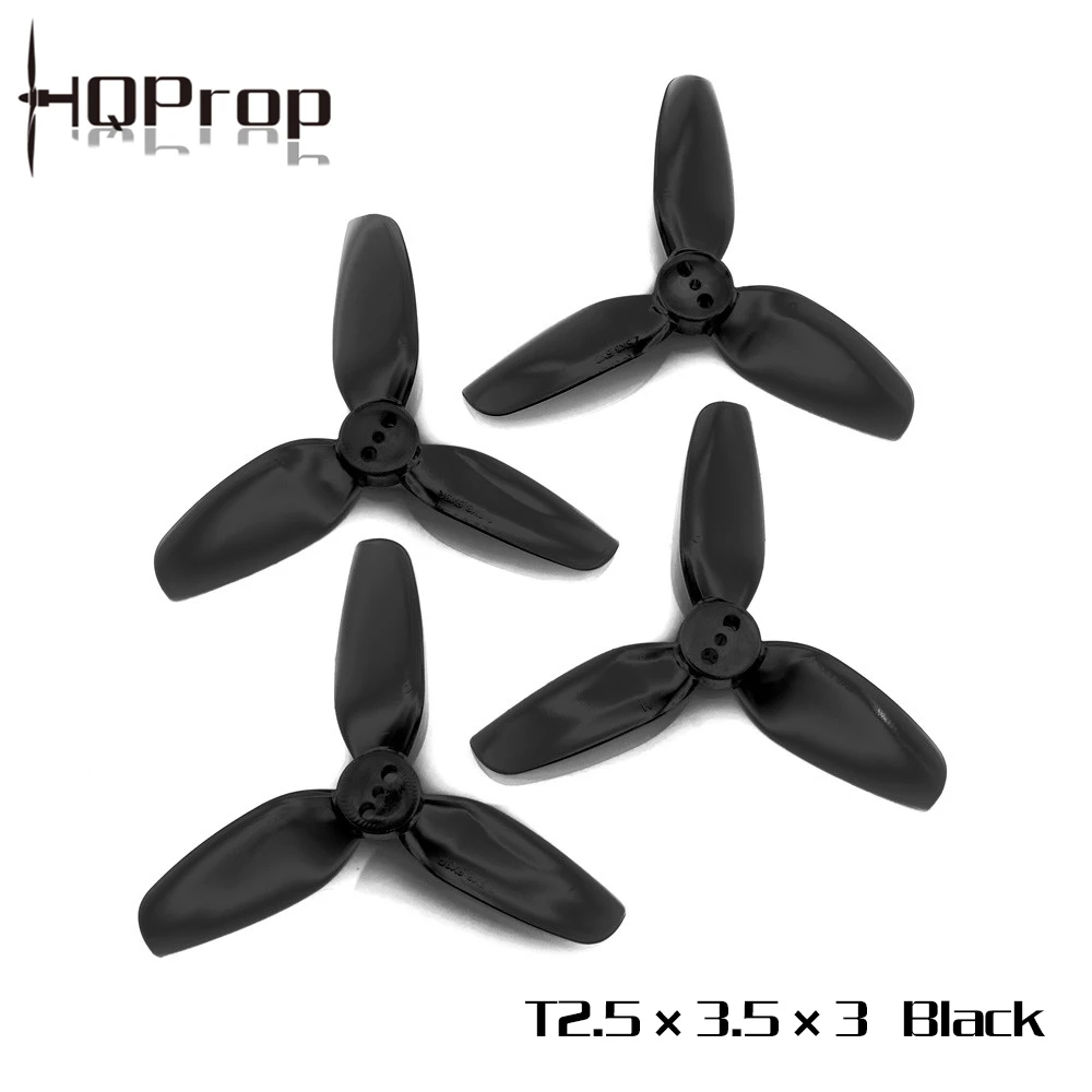 HQPROP T2.5X3.5X3 2535 3 лопастной Пропеллер из поликарбоната для радиоуправляемых FPV