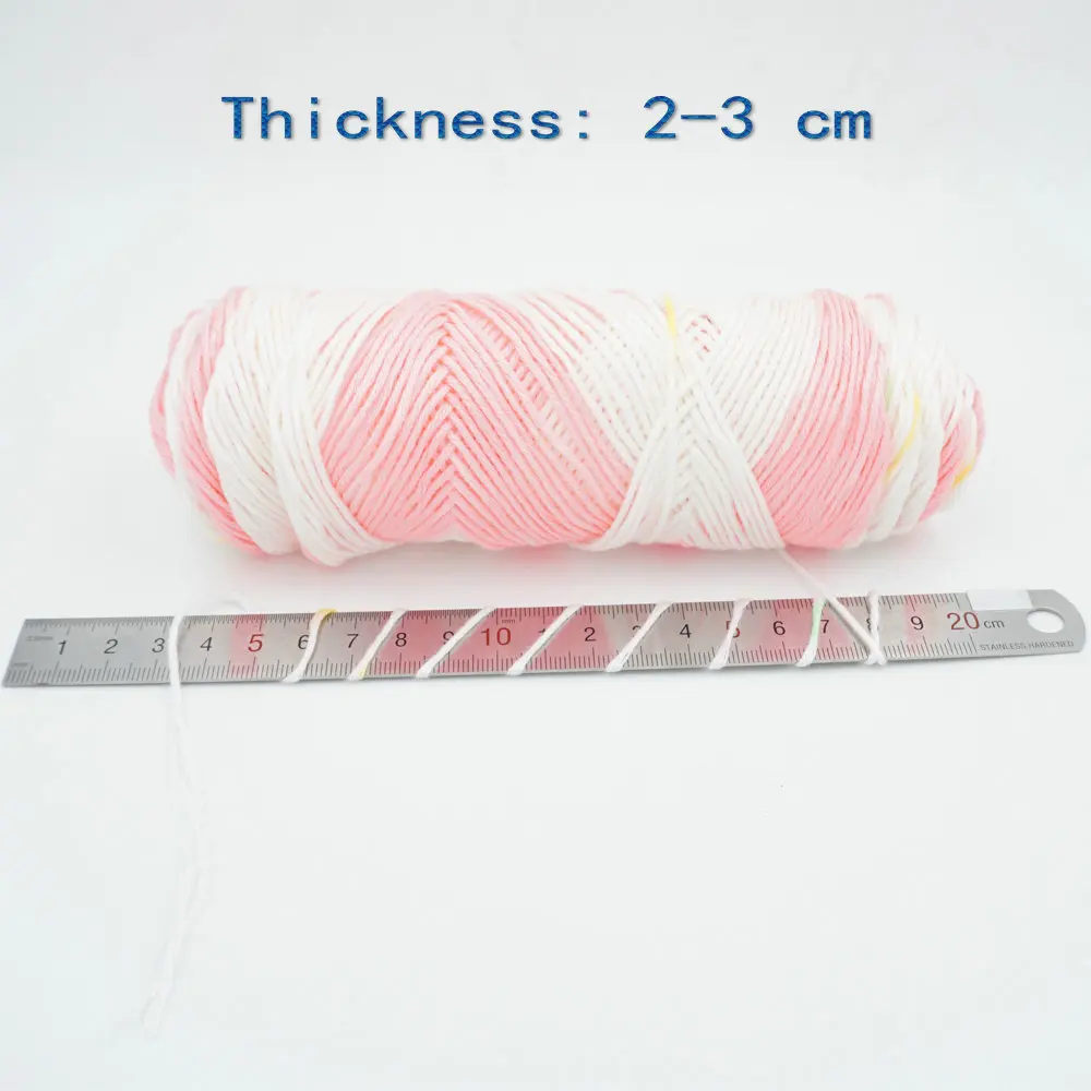 Оптовая продажа! 6 шт. * 50 г Детские спицы пряжа для вязания нить мягкая молочная