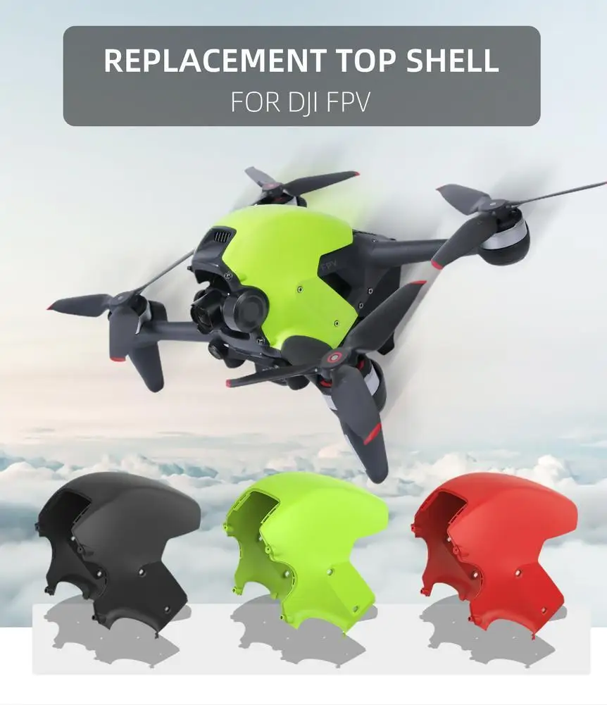 

Верхняя защитная крышка корпуса дрона DJI FPV прочная сменная верхняя крышка для DJI FPV аксессуары для дрона